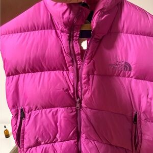 The North Face Fuchsia Puffer Vest vintage